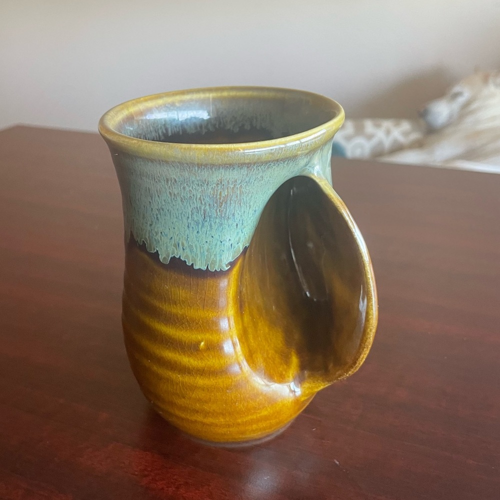 Handmade pottery unique mug